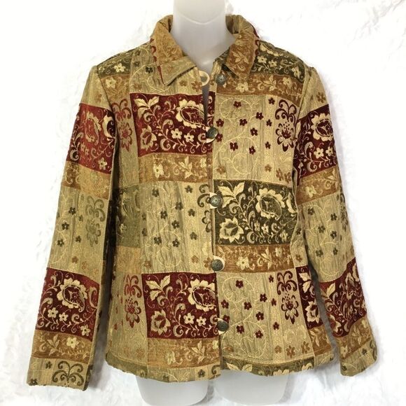 GOTCHA COVERED patchwork quilted embroidery coat - Picture 1 of 14